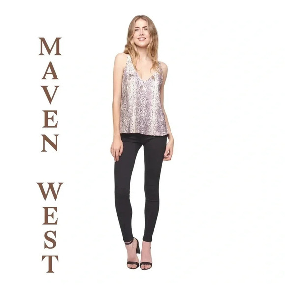 Maven West Python Sequin‎ Tank Top size XS NWT - Picture 2 of 10